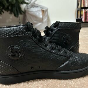 COPY - Christian Louboutin Black High-Top Sneakers